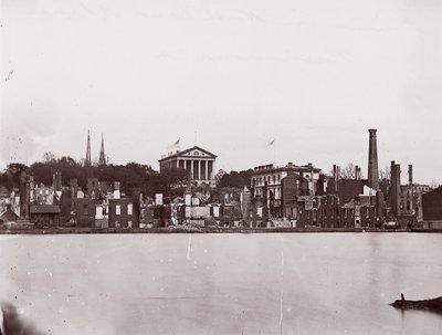 Ruiner på North Bank of Canal, Richmond, 1865. av Alexander Gardner