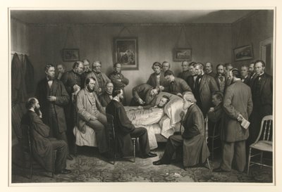 Lincoln på dødsleiet av Alexander Hay Ritchie