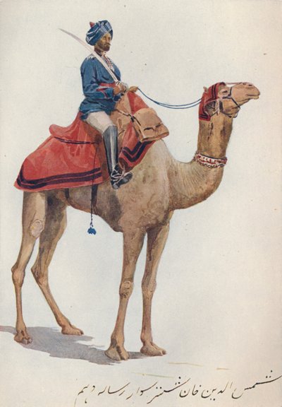 En Camel-Sowar av de 10. Bengal Lancers, c1880 1905. av Alexander Henry Hallam Murray