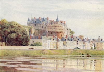 Amboise, slottet (farge litho) av Alexander Henry Hallam Murray