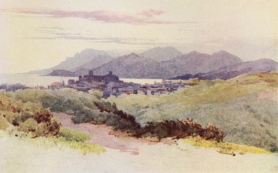 Cannes og Esterel-fjellene (litho-farge) av Alexander Henry Hallam Murray