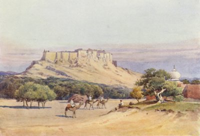 Jodhpur, generell utsikt over fortet av Alexander Henry Hallam Murray