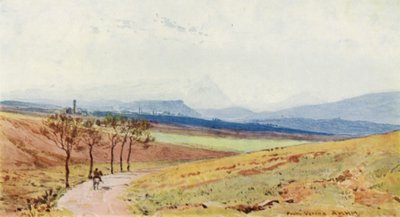 Alpene fra Verona (farge litho) av Alexander Henry Hallam Murray