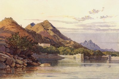 Ana Sagar, Ajmere (farge litho) av Alexander Henry Hallam Murray