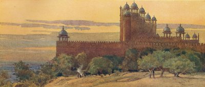 Moskeen og seiersporten, Fatehpur Sikri, c1880 1905. av Alexander Henry Hallam Murray