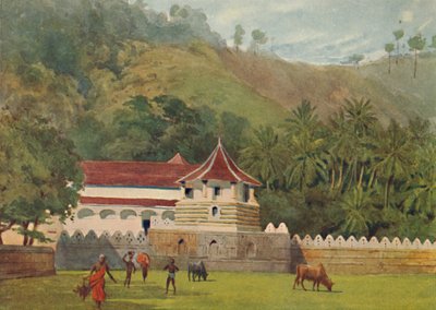 The Temple of the Tooth, Kandy - Eksteriør, c1880 1905. av Alexander Henry Hallam Murray