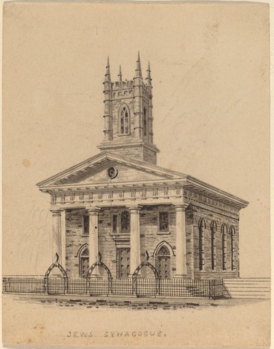 Jewish Synagogue, N.Y. av Alexander Jackson Davis