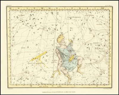 1822 - Alexander Jamieson - Auriga, Vognføreren (med Herkules-teleskopet) av Alexander Jamieson