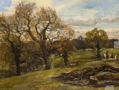 Cadzow Forest, ca. 1860 (olje på lerret) av Alexander Jnr. Fraser