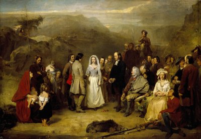 Marriage of the Covenanter (olje på lerret) av Alexander Johnston