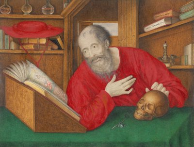 St. Hieronymus i sin studie av Alexander Marshal