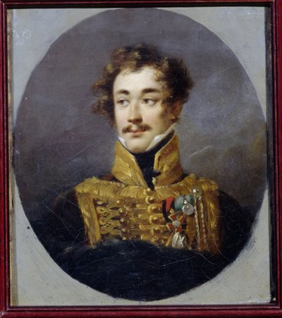 Portrett av grev Alexander Olsufyev (1790-1853). (Portrett av grev Alexander Olsufyev). Maleri av Alexander (Alexandre) Molinari (1772-1831), olje på lerret av Alexander Molinari