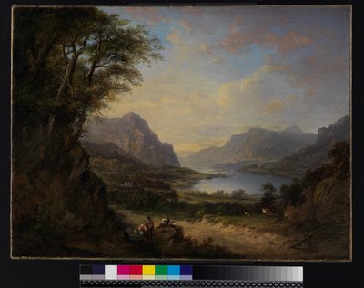 Loch Doon, Ayrshire, før 1840 av Alexander Nasmyth