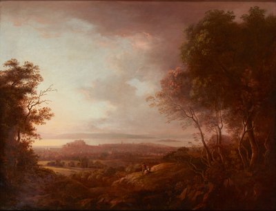 Utsikt over Edinburgh fra Blackford Hill (på lerret) av Alexander Nasmyth