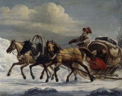 Troika. 1816 av Alexander Osipovich Orlowski