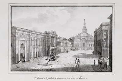 Utsikt over Arsenal og støperiet i St. Petersburg-serien Utsikt over St. Petersburg, 1820-tallet av Alexander Pluchart