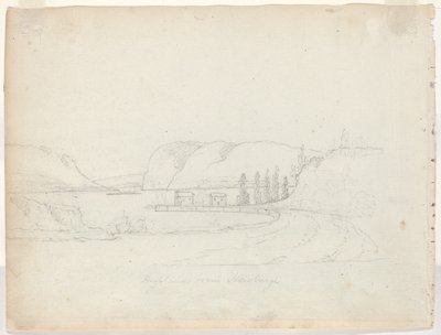 Høylandet fra Newburgh [verso] av Alexander Robertson