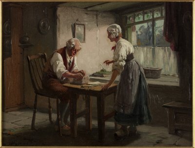 En gave til fronten (olje på lerret) av Alexander Rosell