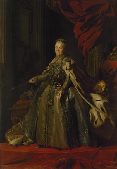 Portrett av Catherine II, 1776-77 av Alexander Roslin