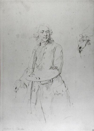 Portrett av Francois Boucher (1703-70) av Alexander Roslin