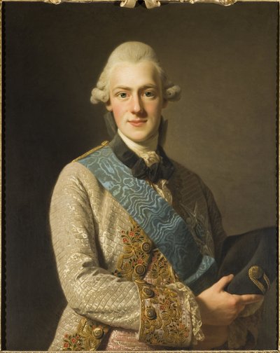 Prins Frederic Adolphe de Suede - Portrett av prins Frederick Adolf av Sverige (1750-1803), hertugen av Oestergoetland, av Roslin, Alexander (1718-1793). Olje på lerret av Alexander Roslin
