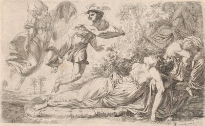 Perseus og den sovende medusa, 1774. av Alexander Runciman