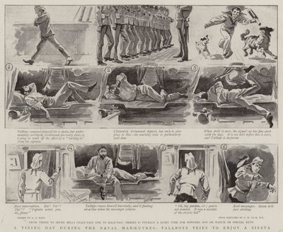 En slitsom dag under sjømanøvrene prøver Tallboys å nyte en siesta av Alexander Stuart Boyd
