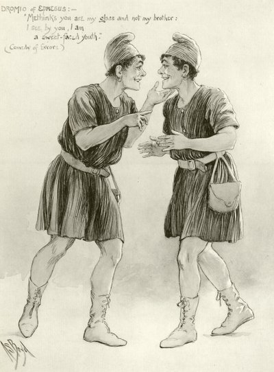 Dromio fra Efesos (gravyr) av Alexander Stuart Boyd