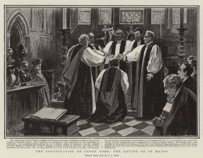 Innvielsen av Canon Gore, håndspåleggelsen av Alexander Stuart Boyd