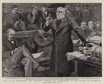 Naval Estimates, Mr Goschen avgir sin uttalelse i Underhuset av Alexander Stuart Boyd