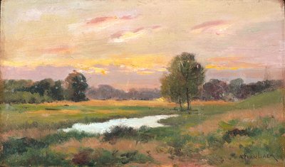On The Brandywine (olje på lerret) av Alexander Theobald van Laer