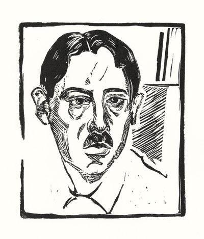 Selvportrett, 1919 av Alexander Vasilyevich Shevchenko