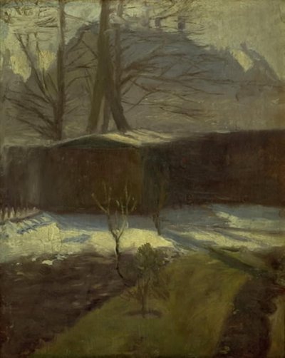 En hage om vinteren, Helenevej. København av Alexander Wilde
