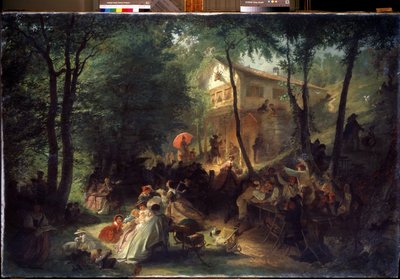 Countryfestival. Maleri av Alexander Yegorovich Baldeman (1826-1869). Olje på lerret av Alexander Yegorovich Beydeman