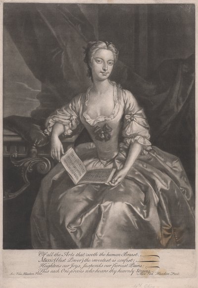 Mrs Clive, av all kunst som beroliger det menneskelige brystet... av Alexander van Haecken