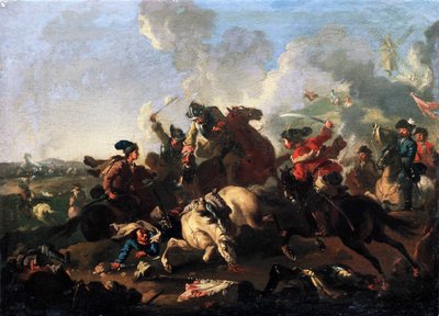 Scene fra slaget ved Poltava av Alexander von Kotzebue
