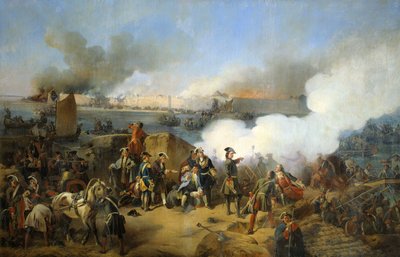 Storming av den svenske Nöteburg-festningen av russiske tropper, 11. oktober 1702 1846. av Alexander von Kotzebue