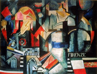 Firenze (olje på lerret) av Alexandra Alexandrowna Exter