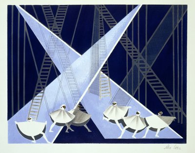 Scenografi for en ballett, illustrasjon fra 