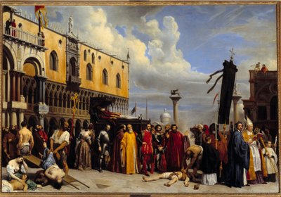 Begravelse utmerkelser til Titian (Tiziano Vecellio av Alexandre Jean Baptiste Hesse