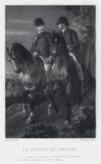 The Secret of Javotte (gravering) av Alexandre (after) Bida