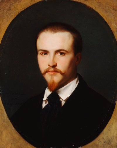 Et selvportrett, bystelengde, 1847 av Alexandre Cabanel