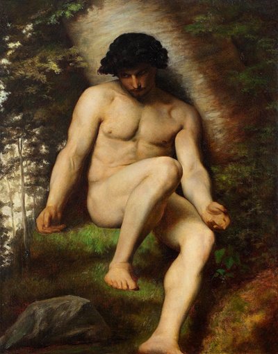 Studie av Adam for Paradis perdu, ca. 1863 av Alexandre Cabanel