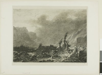 Alpint landskap av Alexandre Calame