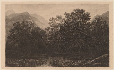 Fjelldam av Alexandre Calame