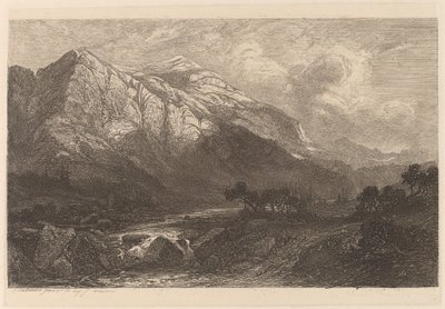Fjellbekk av Alexandre Calame
