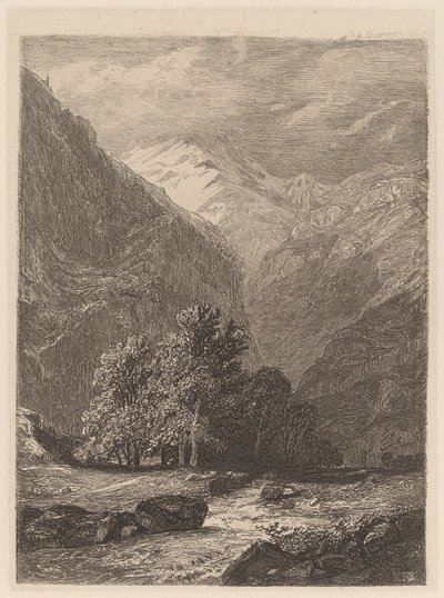 Fjellbekk av Alexandre Calame