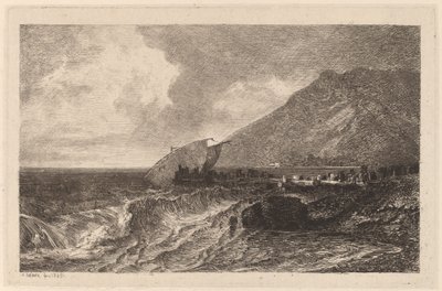 Forlis på en kysten av Alexandre Calame