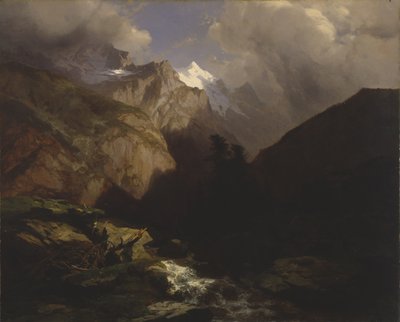Jungfrau, Sveits av Alexandre Calame