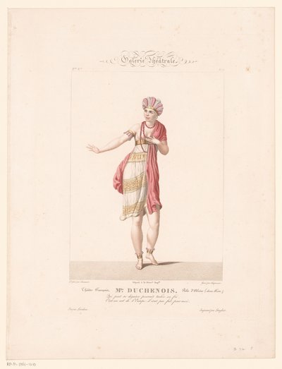 Portrett av mevrouw Duchenois i rollen av Alzire Mlle Duchenois. Rôle d